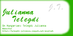 julianna telegdi business card